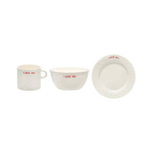 Anna & Nina I Love You Breakfast Set
